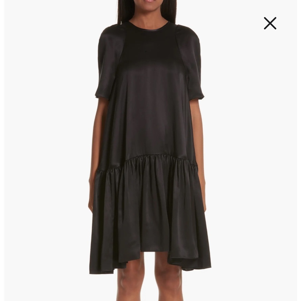 Cecilie Bahnsen Annabella Black Silk Dress size 4